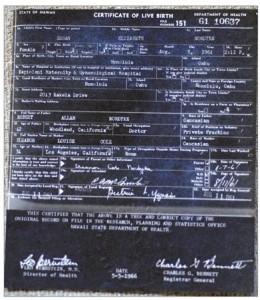 Certificate of Live Birth