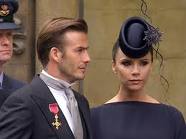 Victoria and Davod Beckham at the Royal Wedding