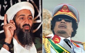 osama bin laden Muammar Gaddafi