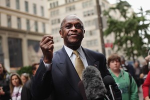 Herman Cain Meets With Donald Trump In New York