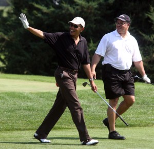 obama golfing